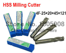 1 pçs/set 25.0 MM 4 Flauta HSS & Alumínio fresa fresa CNC cortador Bit Milling Machine tools ferramentas De Corte. Ferramenta de torno, fresa 2024 - compre barato