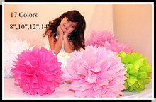 DIY 14" (35 CM) Decorative Tissue Paper Pom Poms Flower Balls for Wedding Centerpieces Bridal Baby Shower 2024 - buy cheap