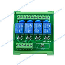 4 channels 5V 10A Relay Module driver board output amplifier board PLC board Relay relay module DIN rail mount NPN 2024 - buy cheap