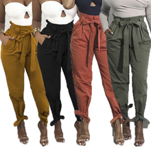 Fashion Women Long Harem Pants Comfy High Waist Bandage Trousers Plus Size Loose Casual Pantalon Femme 2024 - buy cheap