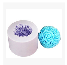 ¡Envío gratis! Molde de silicona para jabón con forma de bola de Rosa en 3D, hecho a mano para jabón molde de silicona, molde de modelado de gran calidad 2024 - compra barato