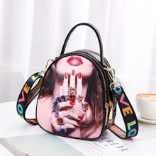 HANSOMFY Fashion Women Handbag Messenger Bags PU Leather Shoulder Bag Lady Crossbody Mini Bag Female Printing Evening Bags X1-65 2024 - buy cheap