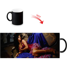 Custom Photo Heat Sensitive Magic Ceramic Mugs 12oz Color Changing  Mug Christina Aguilera Coffee Milk Cup Gift Idea 2024 - buy cheap
