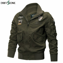 Куртка мужская Армейская, тактическая пилотная куртка ВВС, хлопок, повседневная верхняя одежда, осень-зима 2024 - купить недорого