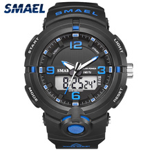 Solar Watch SMAEL Digital Watches Men Led Solar Military Male Clock Men Wristwatches Quartz Sports Watch Relogio Masculino 2024 - buy cheap