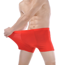 Soft breathable boxers bamboo fiber men underwear U convex corner men boxer Big Size XL to 5XL 2024 - buy cheap