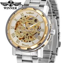 WRG8008M4T2  new best price skeleton Winner Automatic men watch factory stainless steel bracelet  free shipping with  gift box 2024 - buy cheap