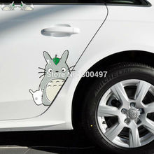 2 x mais novo carro-estilo capa dos desenhos animados gato totoro porta adesivo adesivos de carro para toyota ford focus 2 chevrolet vw opel tesla lada 2024 - compre barato
