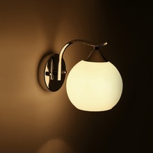 Luxuloy-lâmpada de parede globo de vidro com esferas duplas, estilo nórdico, minimalista, para o quarto, vintage, cabeceira, ferro, iluminação e27 2024 - compre barato