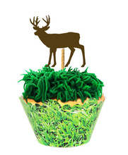 BIG BUCK Christmas cupcake toppers Food Picks toothpicks wedding bachelorette bridal shower party decorations 2024 - buy cheap
