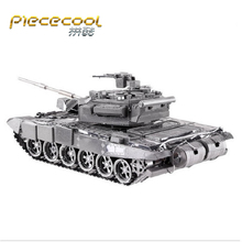 Piececool 3D Metal Puzzle Figure Toy T-90A TANK Educational 3D Puzzle Models toys DIY laser cut hand jigsaw Sets For Children 2024 - buy cheap
