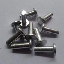 Rebite semicircular de liga de alumínio m5, rebite com cabeça plana, rebite de marca, comprimento de 25-50mm, 20 peças 2024 - compre barato