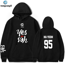 TWICE YES OR YES Printed Sweatshirts Hoodies Twice Abum Korean Kpop Hoodie Sweatshirt Men/Women Funny Autumn Winter Jacket Coat 2024 - buy cheap