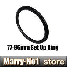 Free shipping Black Step Up Filter Ring Lens Ring 77mm to 86mm 77mm -86mm 77 -86mm 2024 - buy cheap