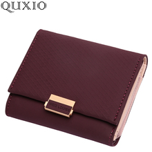 2019 Luxury Wallet Female PU Leather Women Leather Purse Plaid Wallet Ladies Hot Change Card Holder Coin Small Purses For Girls 2024 - buy cheap