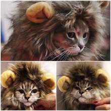 Furry Gatos Jouet Chat Katten Speelgoed Pet Hat Costume Lion Mane Wig For Cat Pets Halloween Fancy Dress Up With Ears Home 2024 - buy cheap