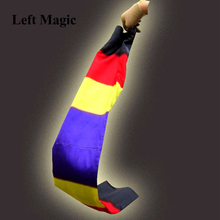 Change Color Scarf Magic tricks Black To Rainbow Silk Streame Magic Tricks magia Props Funny stage Close Up Magie E3061 2024 - buy cheap