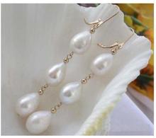 PAIR 9-10MM SOUTH SEA WHITE NATURAL PEARL EARRING 925  Earring jewelry women WonderfulGenuine Selling Huge 2024 - buy cheap