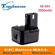 NI-MH 12V 3000mAh Battery for Hitachi EB1214S, EB1220BL,EB1220HL,EB1220HS DH15DV DN12DY DN12DYK DN12Y DW18D 2024 - buy cheap