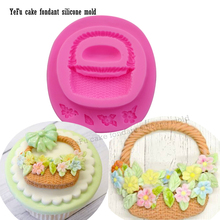 Flower Basket silicone cake mold fondant molds cake decorating tools chocolate gumpaste mould cooking tools F0892 2024 - buy cheap