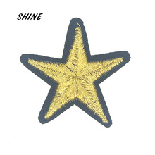 6 pçs/lote estrela bordado emblemas ferro em remendos para vestuário motivo adesivo diy artesanato acessórios de costura 3.8cm 2024 - compre barato