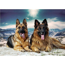 5D DIY Diamond Embroidery Sale Animal German Shepherd Dog Pet Diamond Painting Cross-Stitch Kits 3D Diamond Mosaic Wall Stickers 2024 - buy cheap
