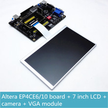 Комплект для разработки Altera FPGA ALTERA Cyclone IV EP4CE6 EP4CE10 FPGA Board + USB Blaster + 7-дюймовый TFT LCD + 16-битный VGA + OV7670 2024 - купить недорого