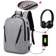 Men Women Backpack School Bags  Anti-thief USB Charging 16inch laptop backpack Canvas Backpack for Male Mochila escolar 2024 - buy cheap