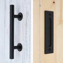 modern stainless steel and black interior sliding Door Barn door handle 2024 - buy cheap
