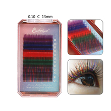 Anmas rucci Y style 0.07mm 8-12mm  false lashes blue+green+purple+red eyelash individual colored lashes Faux eyelash extensions 2024 - buy cheap