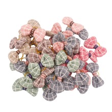50pcs/lot Dog Bows Hair Accessories Pink Hot Pink Green Blue Yellow Grey Fabric Bows Topknots Bowknots for Dogs 2024 - buy cheap