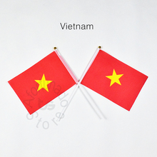 Vietnã 14*21cm bandeira reunião desfile festa mão acenando bandeira nacional decoração para casa bandeira bandeira 2024 - compre barato