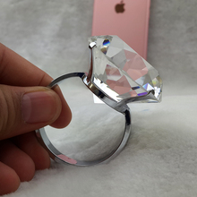 4PCS 40mm New Clear Diamond Napkin Ring Serviette Holder Wedding Banquet Dinner Decor 2024 - buy cheap