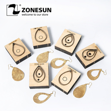 ZONESUN Leather Earring Cutting Die Drop Shape Paper Art Leather Decoration Tool For Die Cutting Machine DIY Handicraft Cutter 2024 - buy cheap