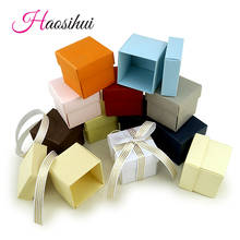 Haosihui (100 шт./лот) свадебный подарок коробки, вечерние коробки конфет, свадебные и праздничные украшения коробка конфет 2024 - купить недорого