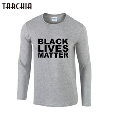 TARCHIA-Camiseta de manga larga para hombre, camisa de Black Lives Matter a la moda, 2021 algodón, de talla grande, novedad de 100% 2024 - compra barato