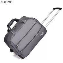 KLQDZMS Large-capacity outdoor trolley bag waterproof Oxford cloth 20/24inch rolling luggage fashion travel suitcase on wheel 2024 - buy cheap