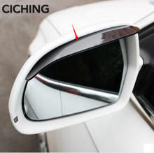 2 pcs car styling car rear view mirror sticker rain eyebrow for Hyundai elantra ix35 solaris accent i30 ix25 tucson accessories 2024 - buy cheap