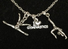 Металлическое ожерелье с подвеской «Я люблю и гимнастику» 2024 - купить недорого