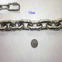 wholesale  high tensile ordinary stainless steel 304 10MM diameter short lifting link chain for hoist 2024 - buy cheap