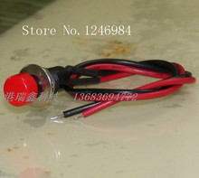 [SA]PB301A M12 interlocking circular red button normally open switch button switch with line--50pcs/lot 2024 - buy cheap