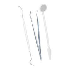 3pc/set Dental Mirror Stainless Steel Dental Dentist Prepared Tool Set Double Head Dental Tool Teeth Scraper Dental Probe Set 2024 - buy cheap