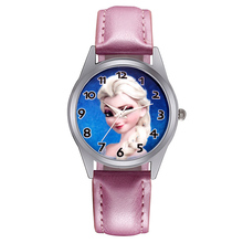 Часы Детские Мультяшные милые, женские, студенческие, для девочек, мальчиков, кварцевые наручные часы с кожаным ремешком JC75 2024 - купить недорого