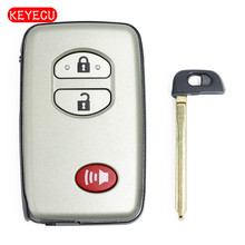 Keyecu BRAND NEW Remote Key Shell for Toyota 4Runner Venza 2+1 Button Car Key Case With Insert Small Key Blade 2024 - buy cheap