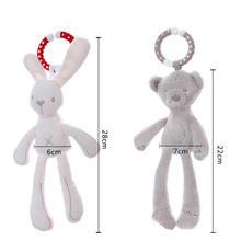 Baby Infant Rattles Plush Rabbit Stroller Wind chimes Hanging Bell Toy Doll Soft Bed Gift Appease Toys 2024 - buy cheap