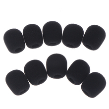 10pcs Telephone Headset Mic Cover Microphone Windscreen Windshied Headset Foam Headset Replacement Foam Microphone Cover 25*8mm 2024 - buy cheap
