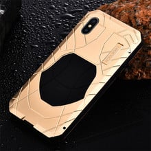 Luxury Outdoor Sports Army Tactical Shockproof Waterproof Metal & Silicone Phone Case For iphone 11 XS Max XR X 7 8 Plus Cover 2024 - buy cheap