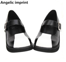 Angelic imprint New woman mori girl lolita cosplay punk shoes lady low heels pumps women princess party shoes 3.5cm 33-47 black 2024 - buy cheap