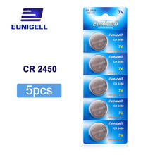 1lot=1pack=5pcs CR2450 button cell coin battery 2450 ECR2450 KCR2450 5029LC LM2450 3V lithium Battery ,Cosmosnewland battery 2024 - buy cheap