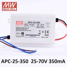 Original Meanwell LED driver APC-25-350 single output 24.5W 25~70V 350mA LED power supply mean well APC-25 IP42 power supply 2024 - buy cheap